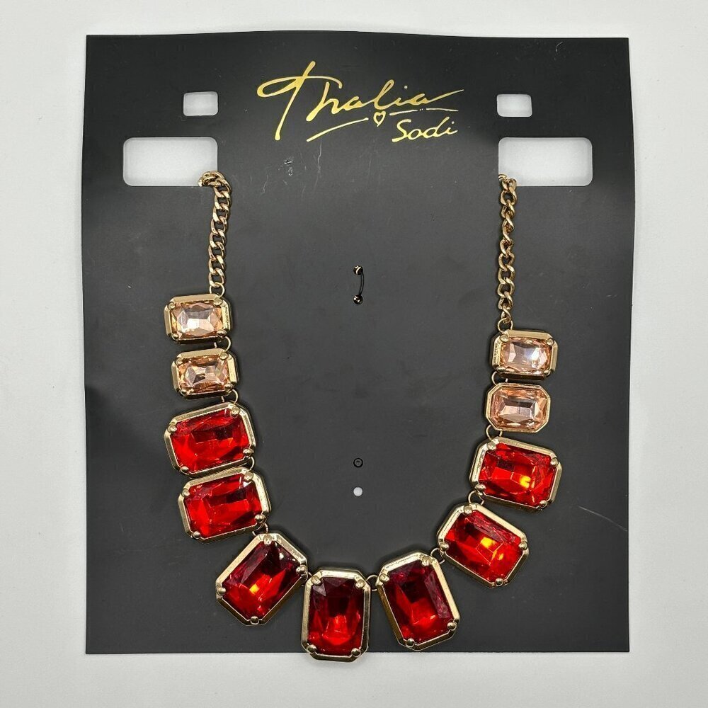 Thalia Sodi Women's Gold-Tone Ombré Stone Collar Necklace